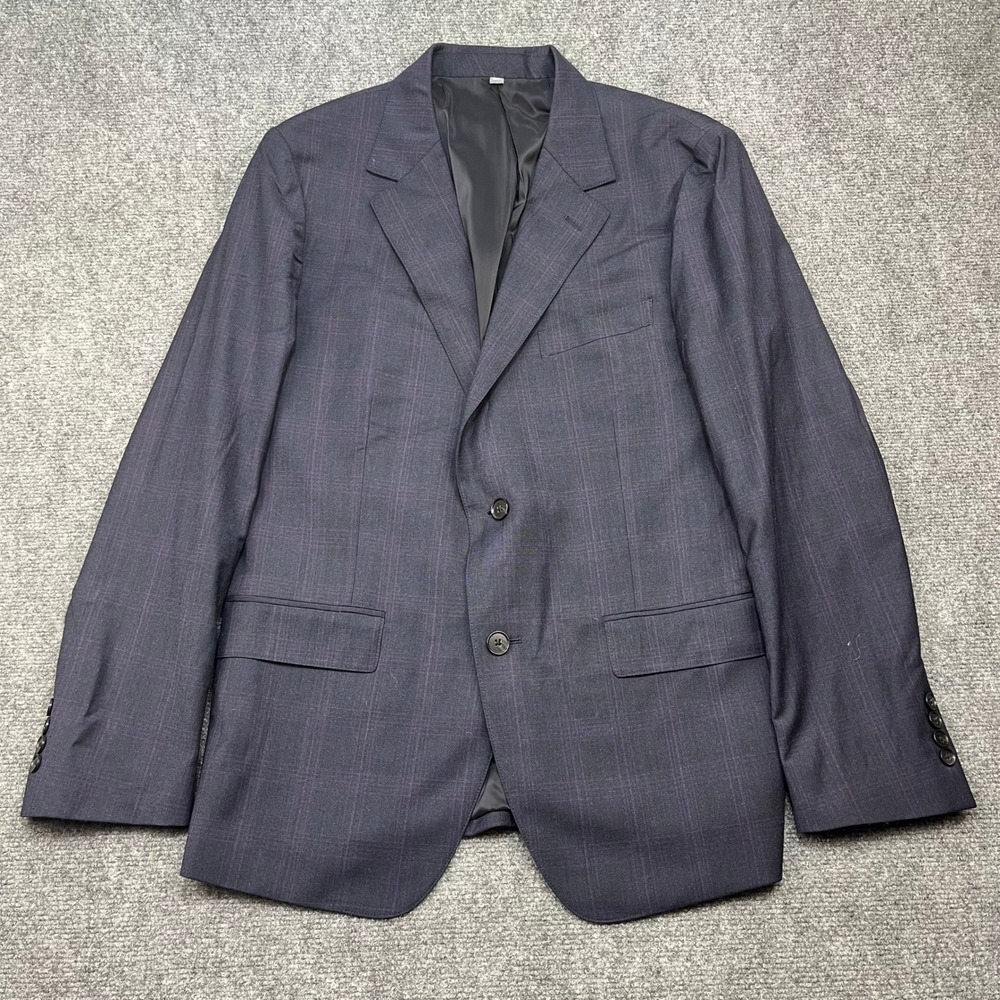 Bonobos Zignone 42s Slim Italian Wool Slim Fit Blazer Navy Purple Glen Plaid Men